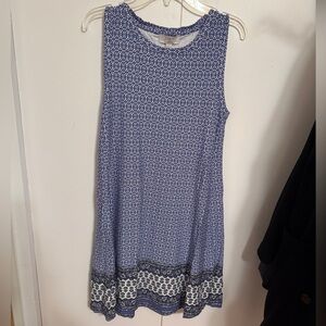 Blue sleeveless dress from Loft! Size XXS/P